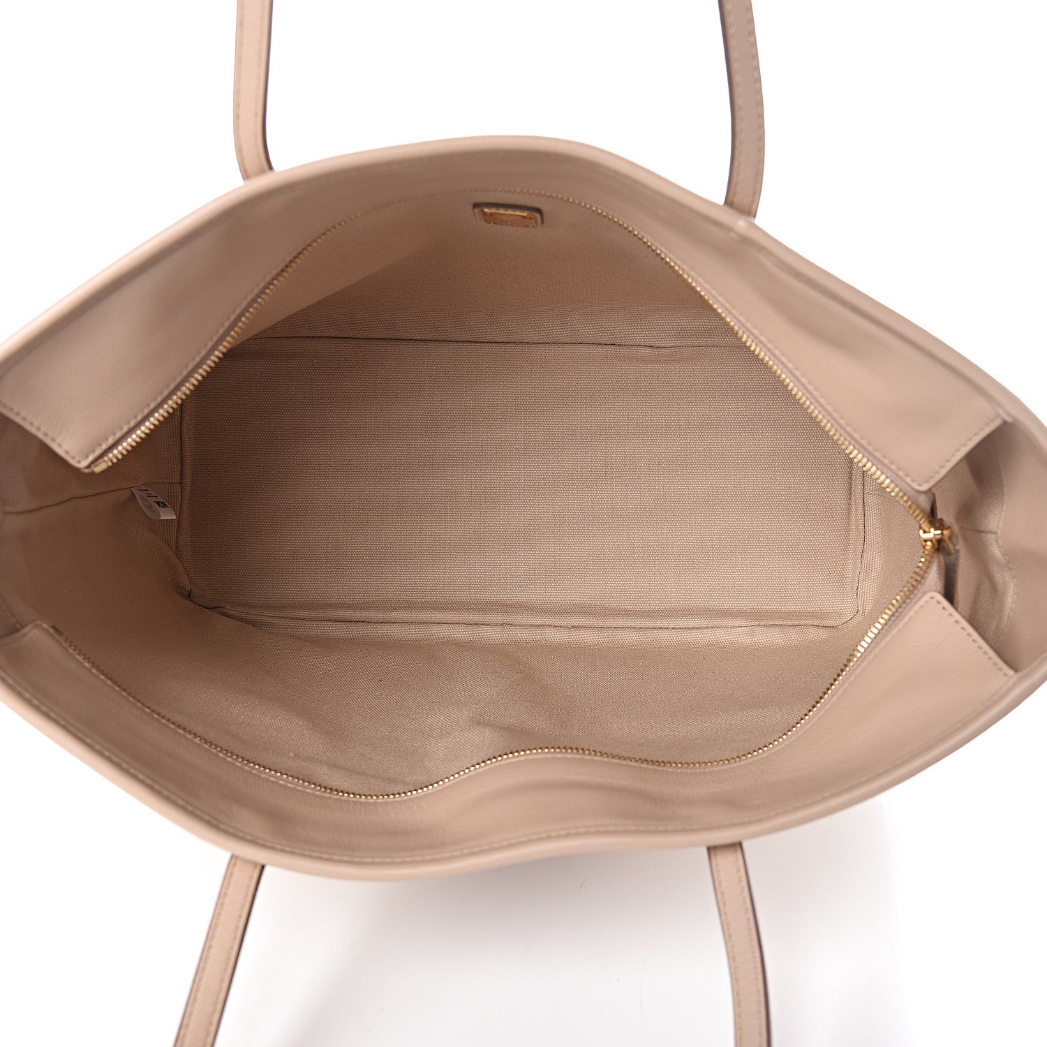 MCM Visetos Medium Rabbit Top Zip Shopper Tote Beige 6 of 11