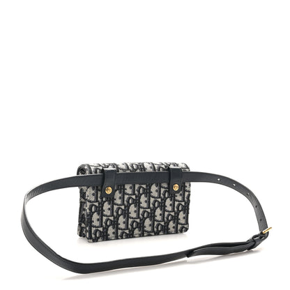 Christian Dior Oblique Saddle Belt Bag Blue 3 of 11