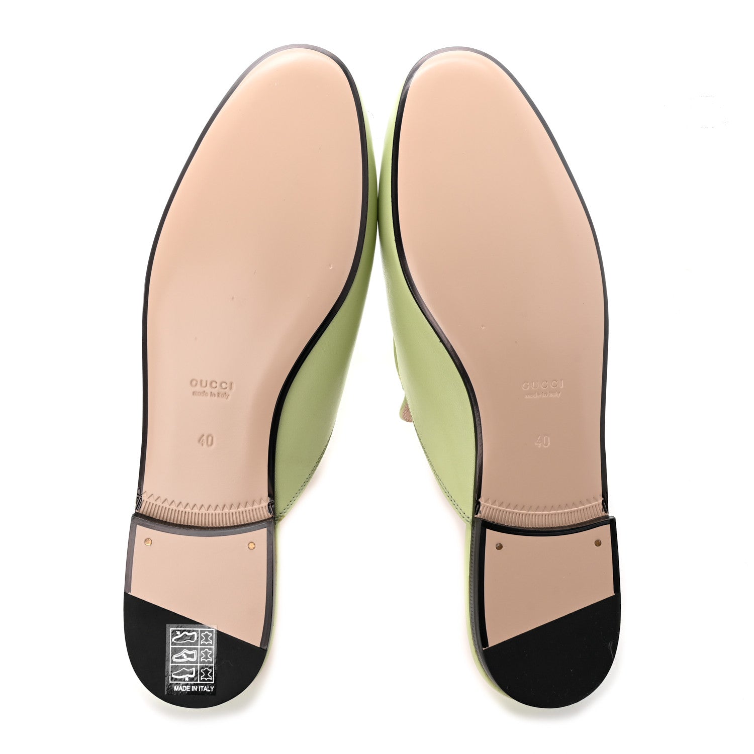 Gucci Malaga Kid Womens Princetown Slippers 40 Pistachio Green 5 of 15