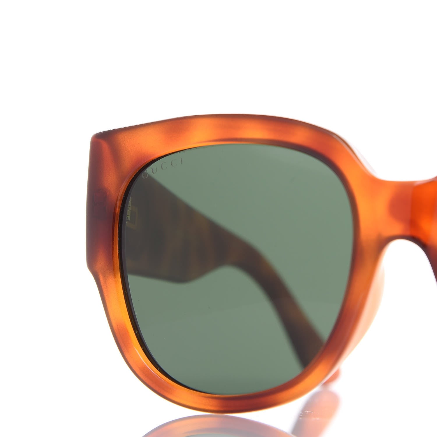 Gucci Acetate Square Frame Sunglasses GG0142SA Tortoise 7 of 7