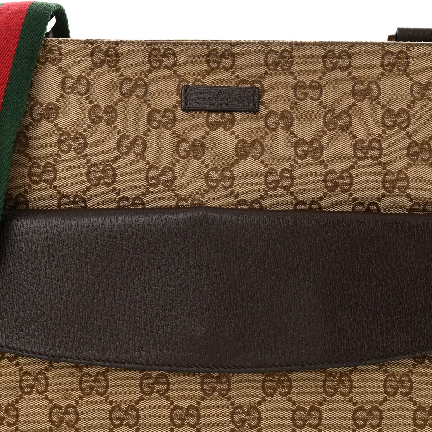 Monogram Signature Web Small Messenger Brown
