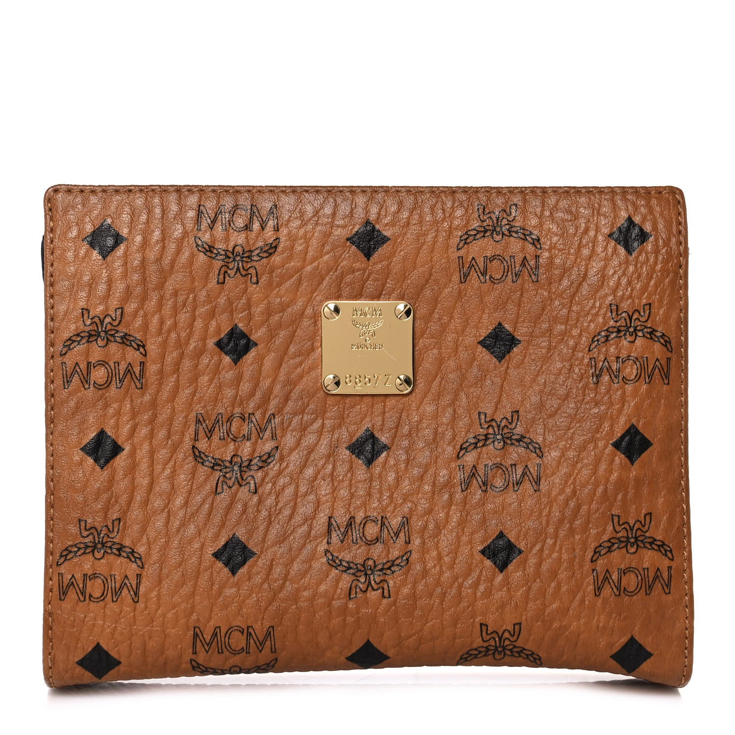 Visetos Small Zip Pouch Cognac
