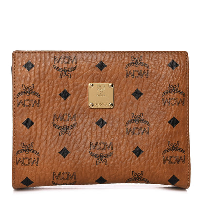 MCM Visetos Small Zip Pouch Cognac 1 of 11