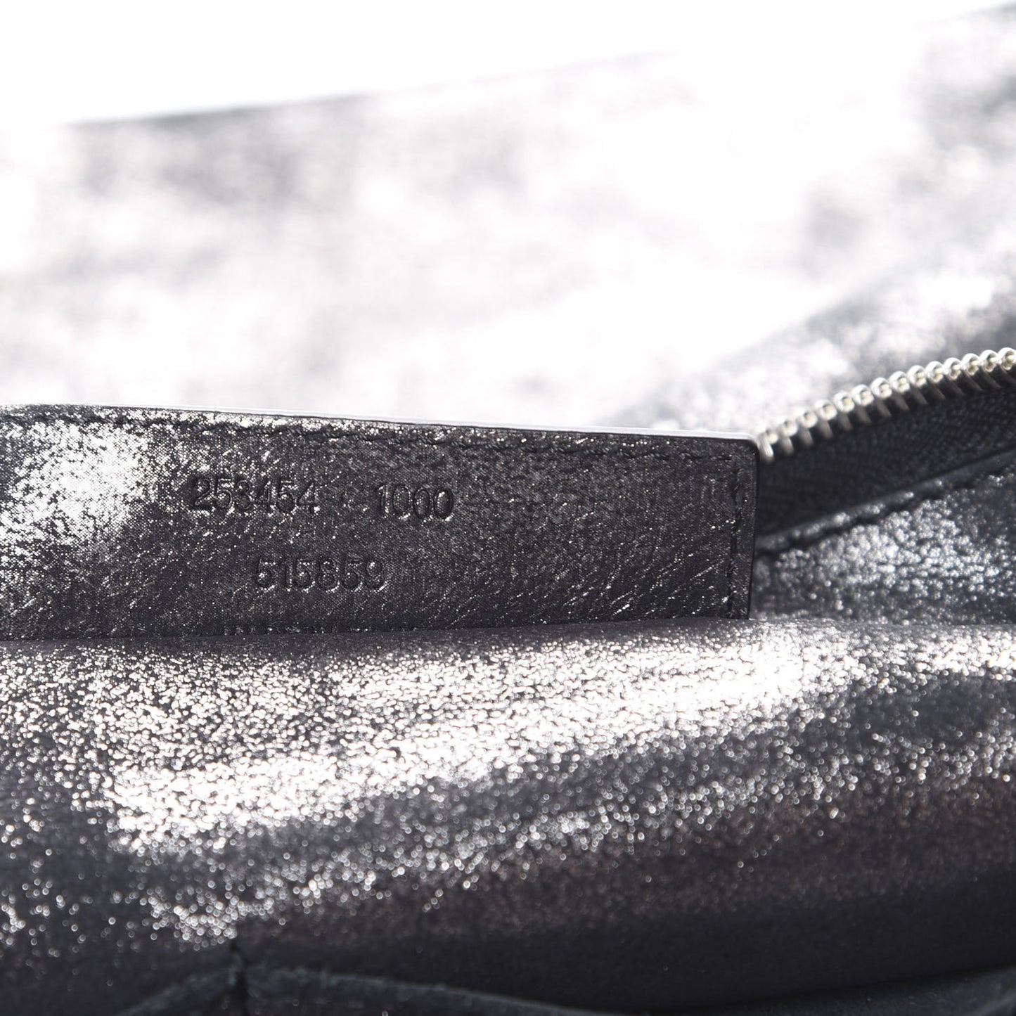 Metallic Calfskin Milkyway Ligne Papier Messenger Black