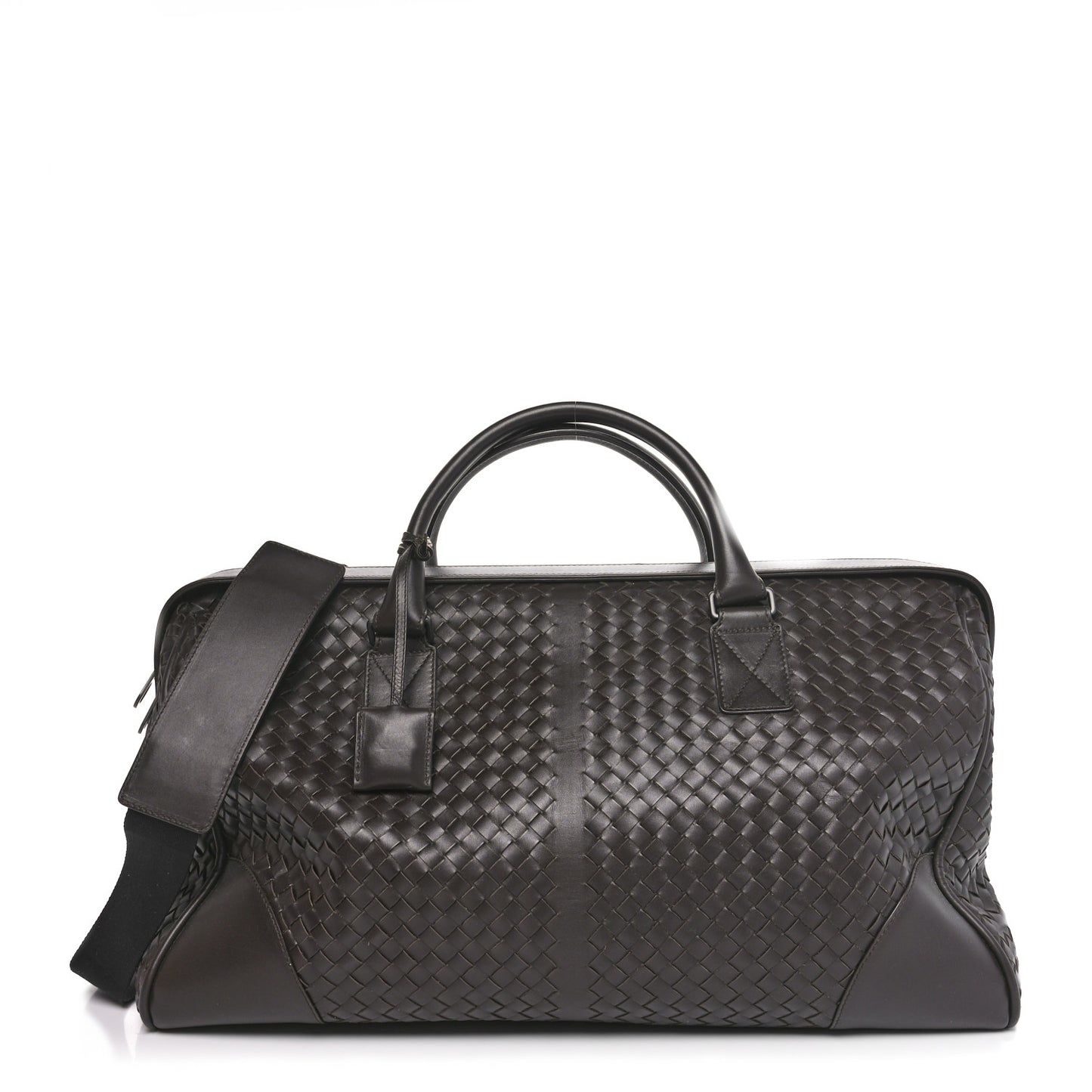 Nappa Intrecciato VN Large Duffel Ebano