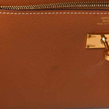 Hermes Epsom Kelly Longue Wallet Gold 9 of 13