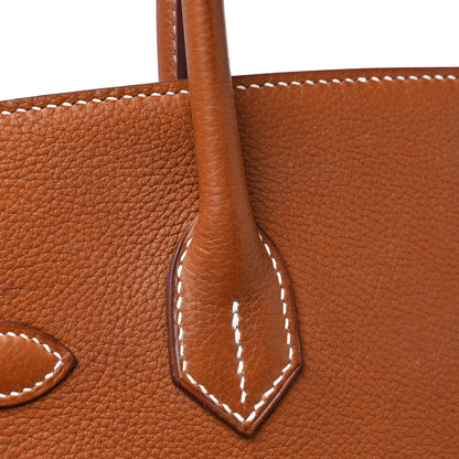 Hermes Natural Barenia Faubourg Birkin 30 Fauve 15 of 16