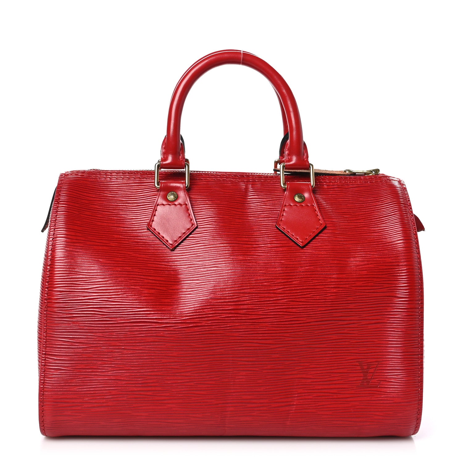 Louis Vuitton Epi Speedy 25 Castillan Red 1 of 13