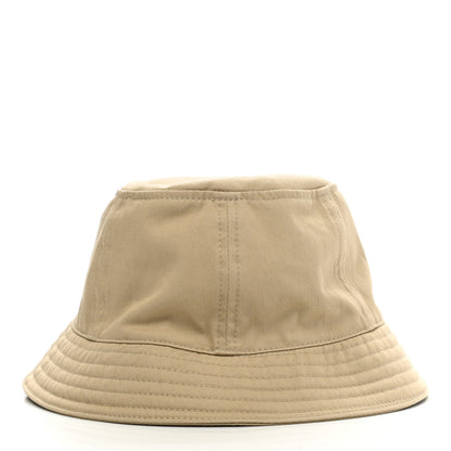 Hermes Gabardine Cotton Calvi Bucket Hat 59 Beige Toast 6 of 9