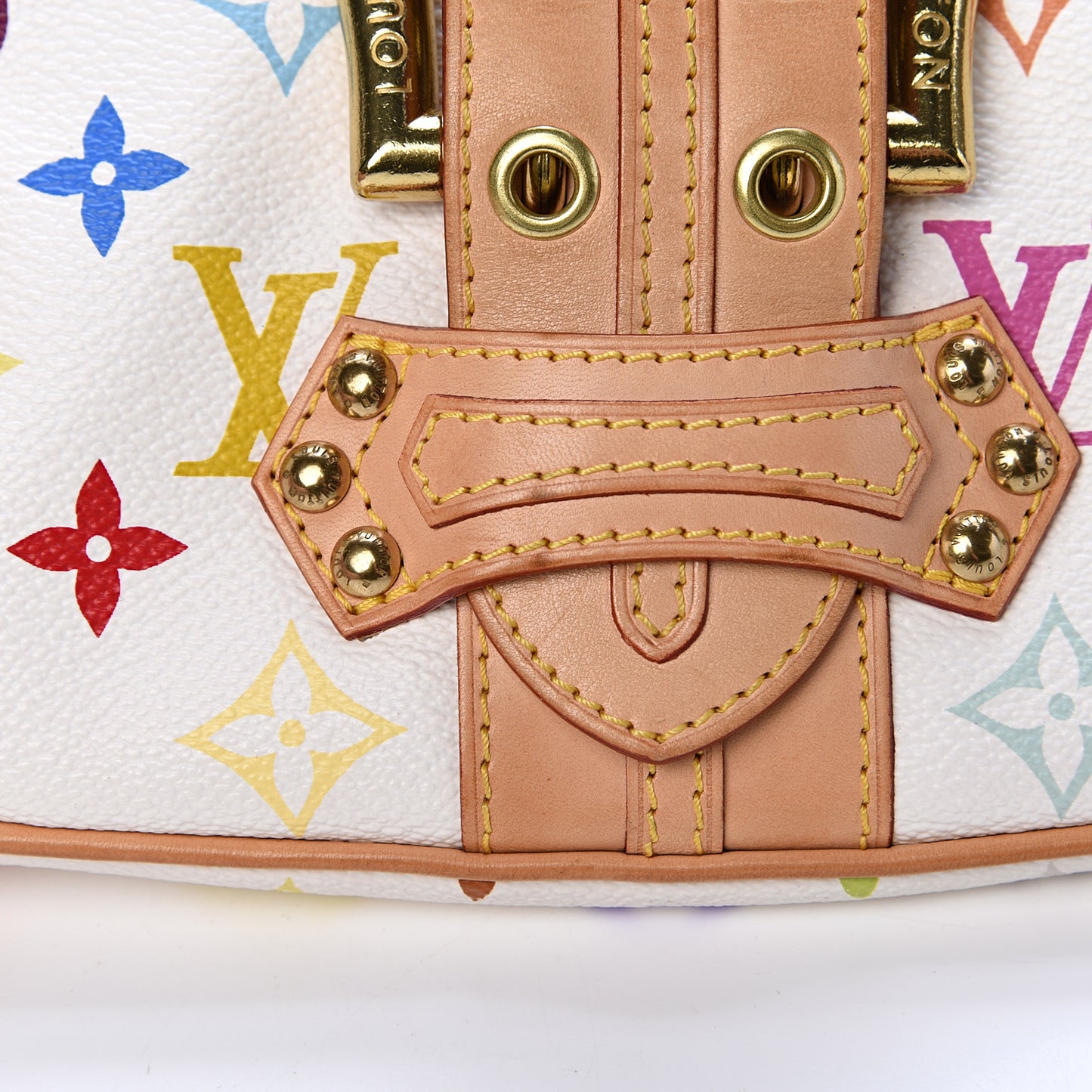Monogram Multicolor Leonor White
