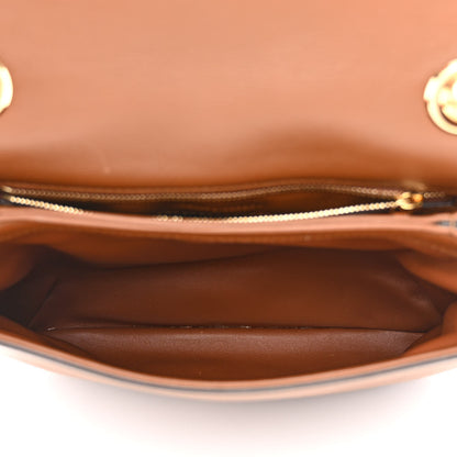 Gucci Roxy Calfskin Web Medium Blondie Top Handle Shoulder Flap Bag Cuir 5 of 12