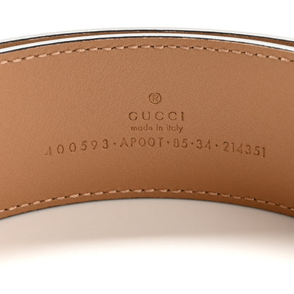Gucci Calfskin Double G 40mm Belt 85 34 Porcelain Rose 5 of 7