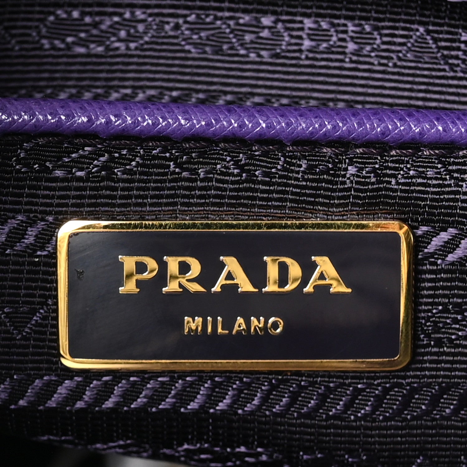Prada Saffiano Lux Parabole Tote Viola 6 of 9