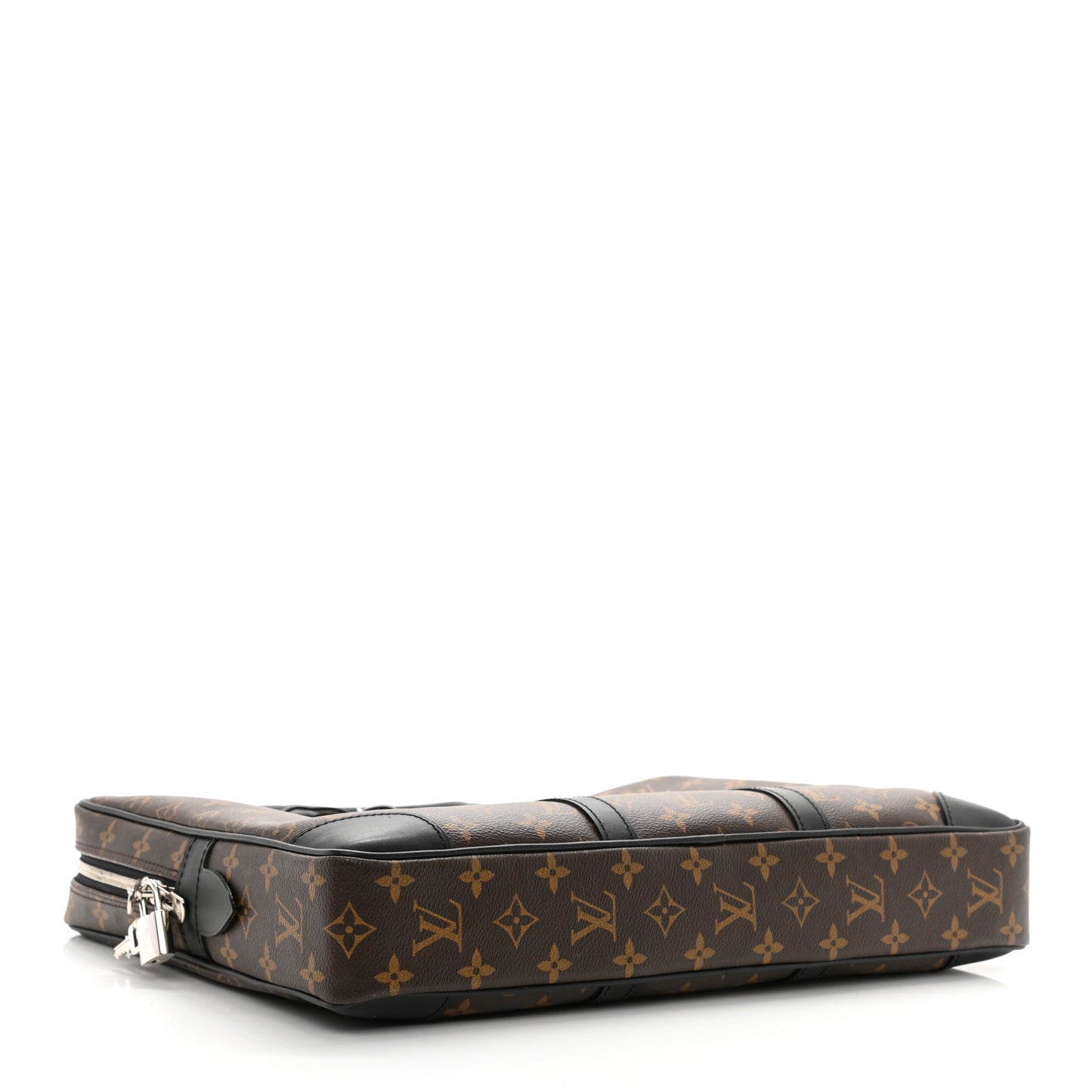 Monogram Macassar Porte Documents Voyage Soft Briefcase