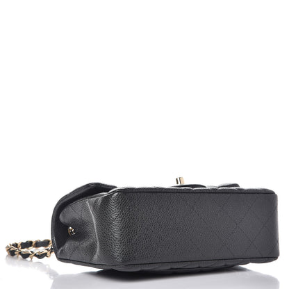 Chanel Caviar Quilted Mini Rectangular Flap Dark Grey 4 of 8