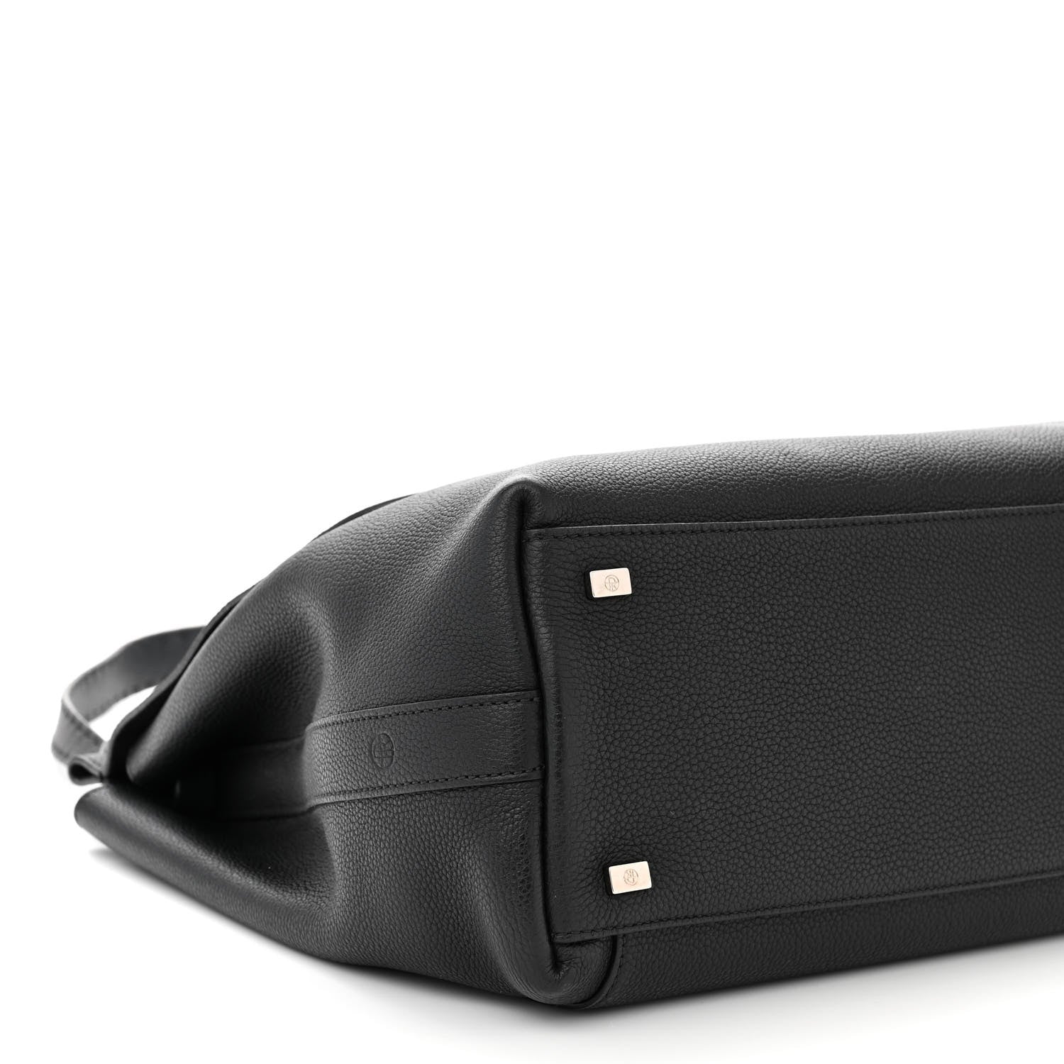 The Row Grained Calfskin Top Handle 14 Bag Black 8 of 10
