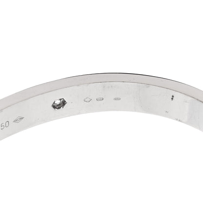 Cartier 18K White Gold 4 Diamond Love Bracelet 16 5 of 9
