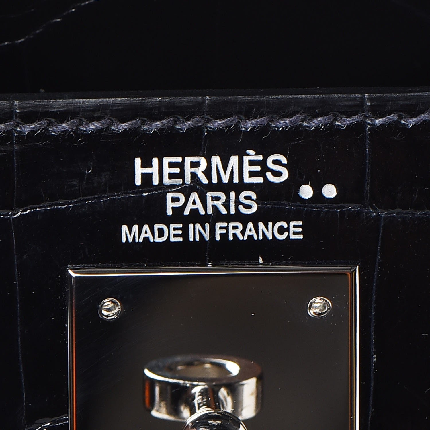 Hermes Shiny Niloticus Crocodile Kelly Sellier 32 18 of 36