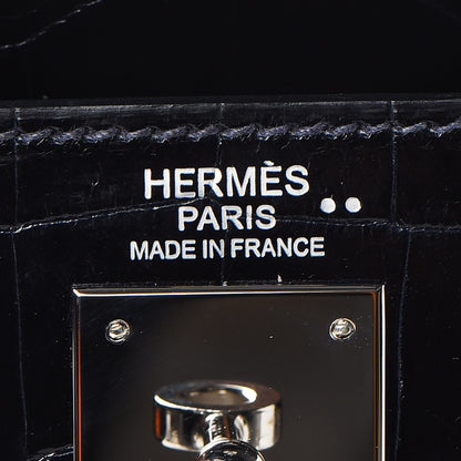 Hermes Shiny Niloticus Crocodile Kelly Sellier 32 18 of 36
