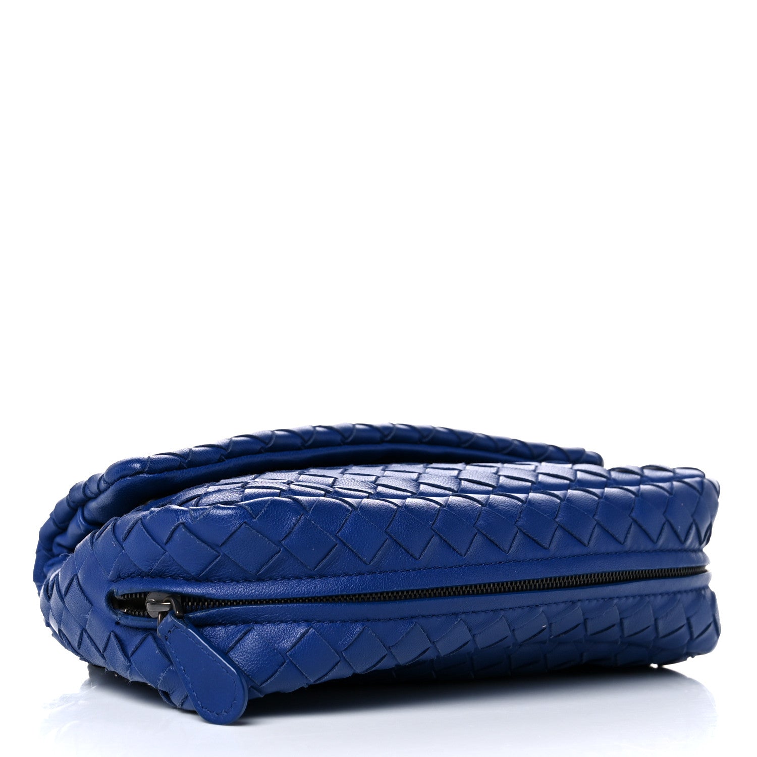 Bottega Veneta Nappa Intrecciato Small Chain Crossbody Cobalt 3 of 13