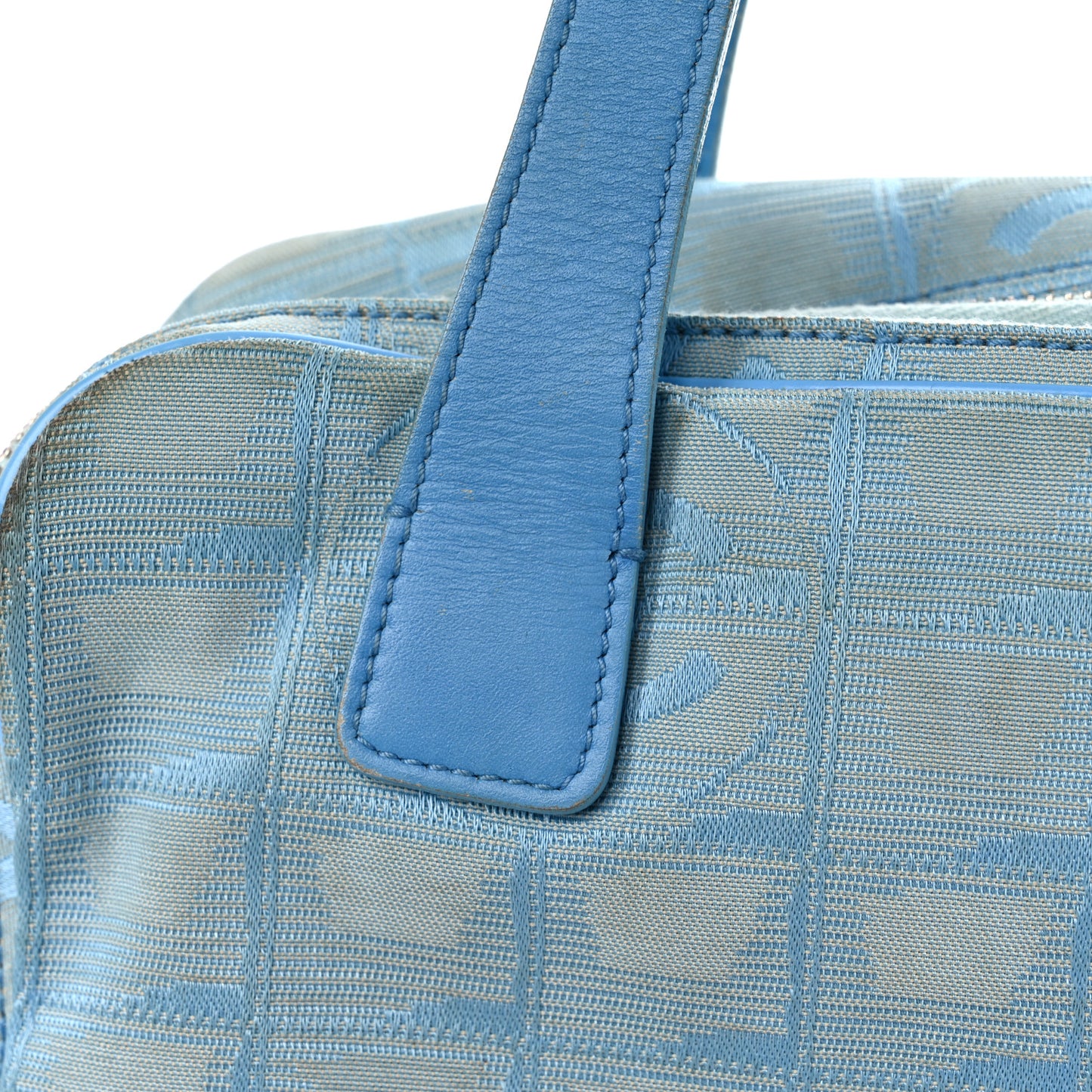 Nylon Medium Travel Tote Blue