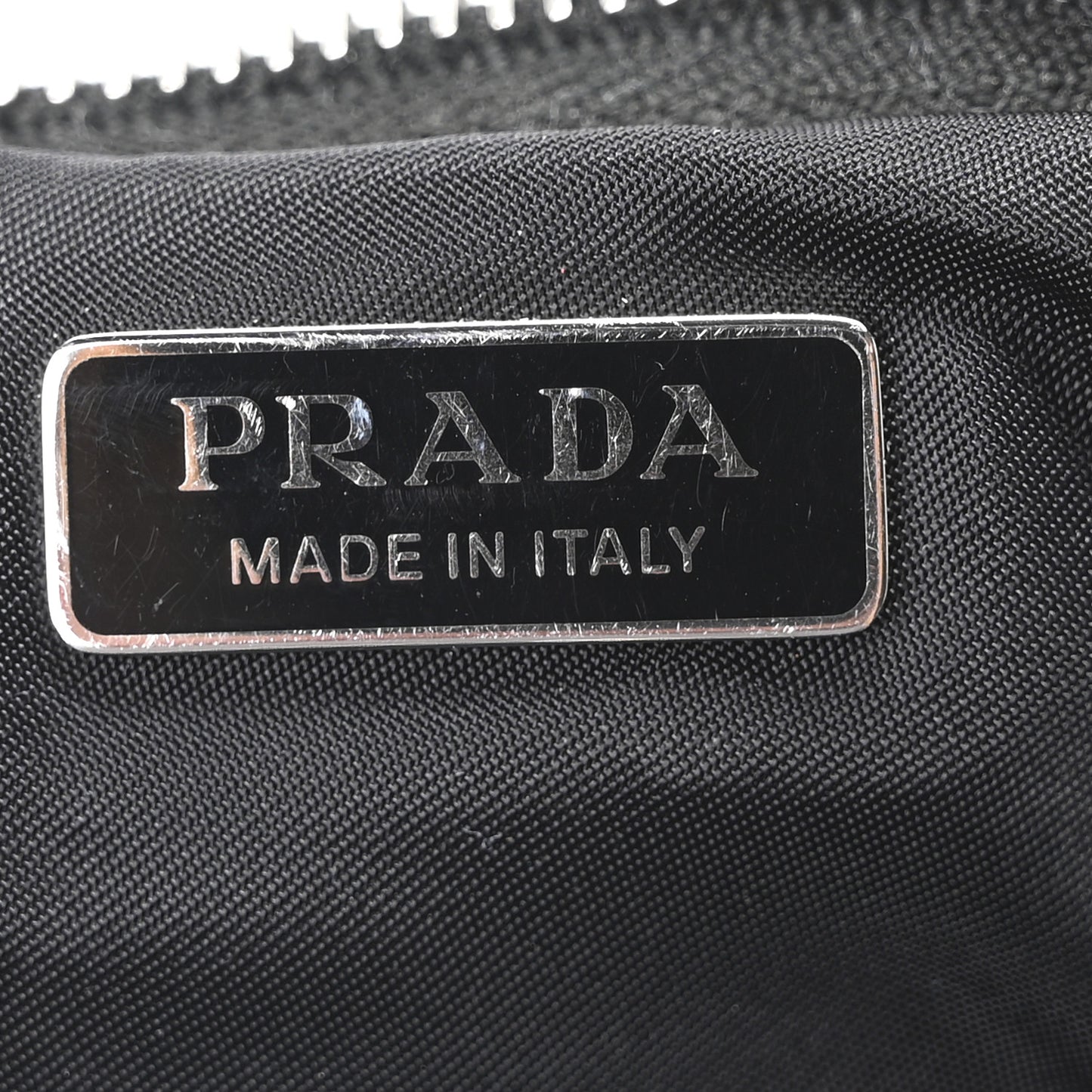 Nylon Saffiano Belt Bag Black
