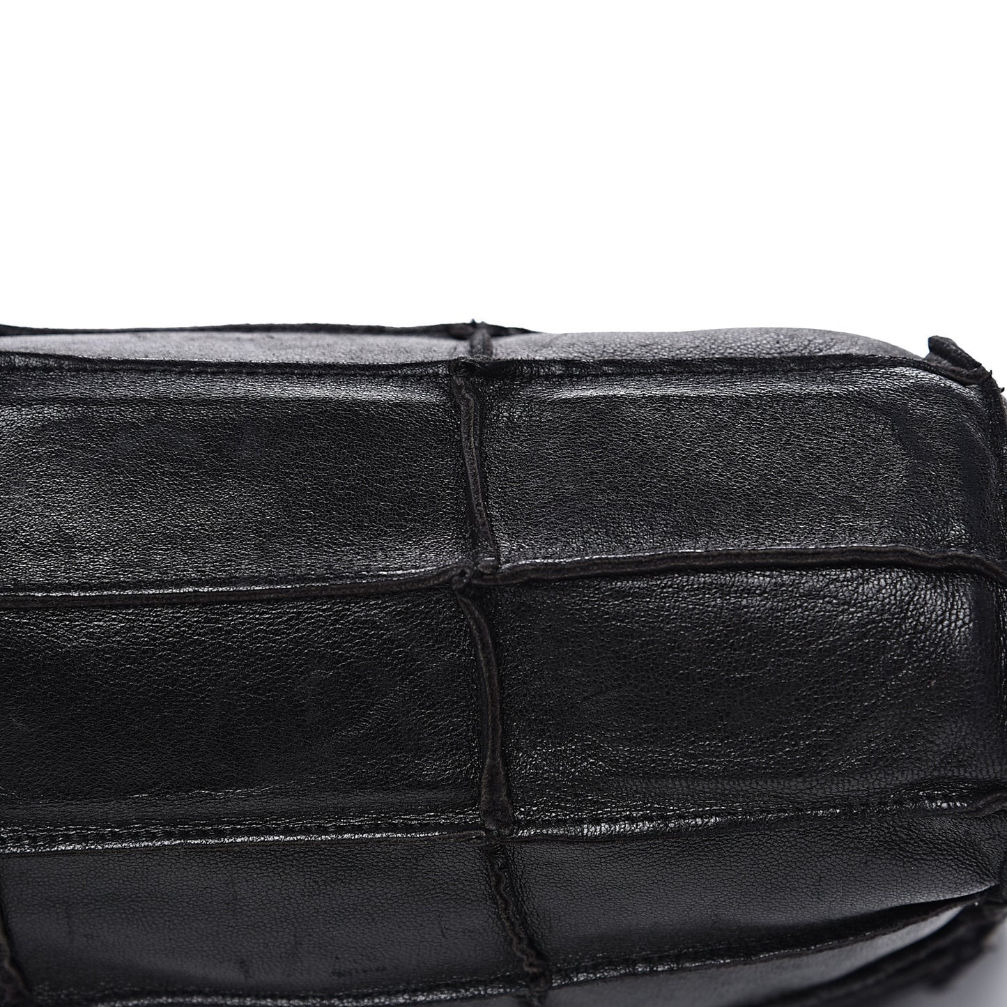 Lambskin Patchwork Shoulder Bag Black