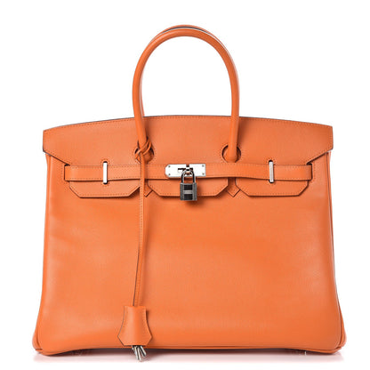Hermes Epsom Birkin 35 Orange 1 of 38