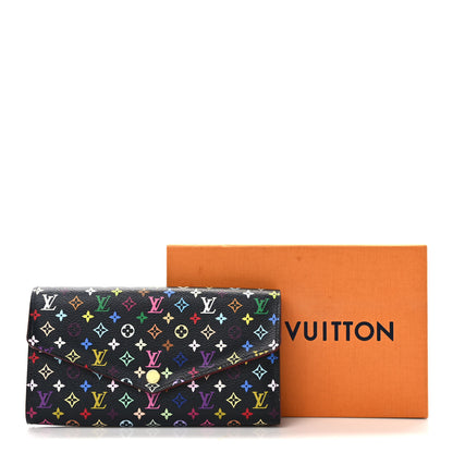 Louis Vuitton Monogram Multicolor Sarah Wallet NM Black Grenade 7 of 7