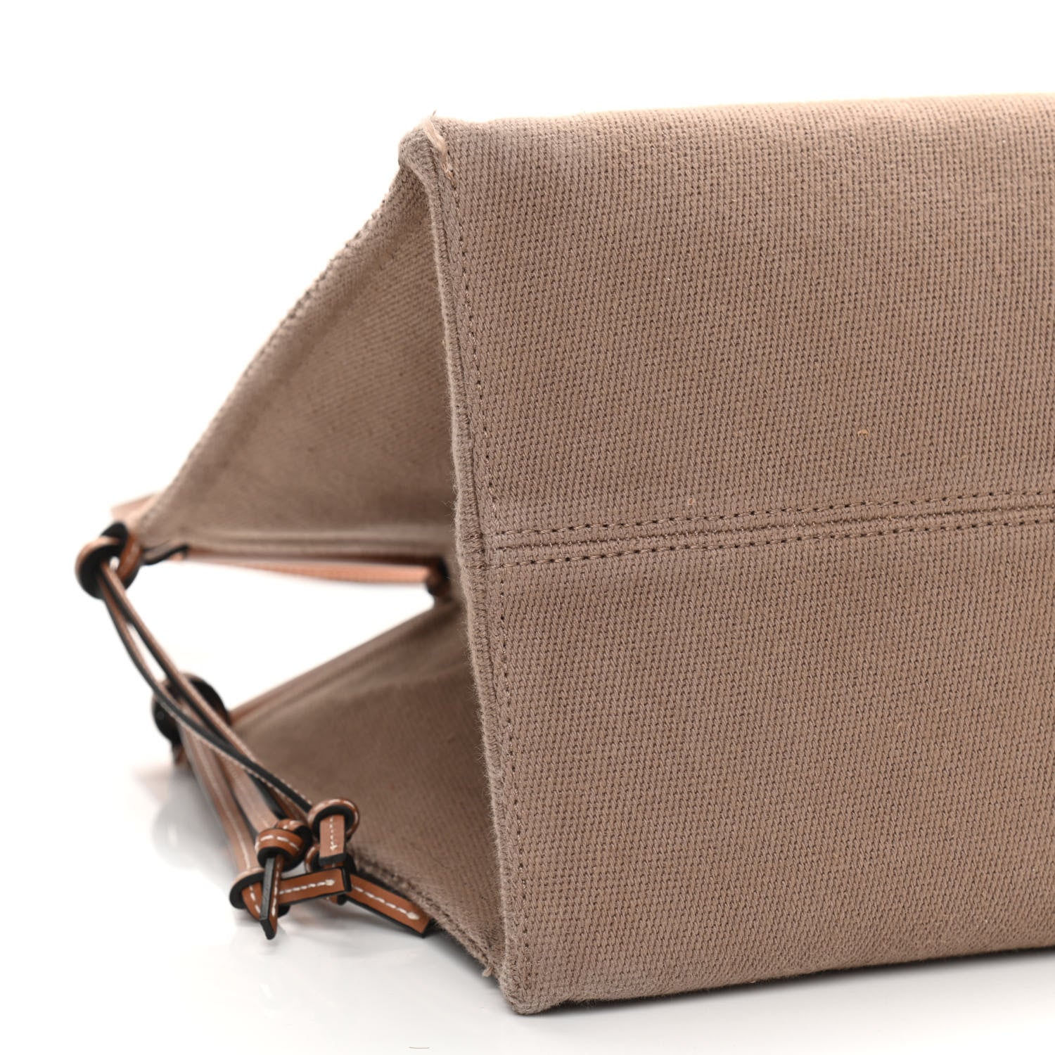 Loewe Canvas Calfskin Cushion Tote Taupe 11 of 17