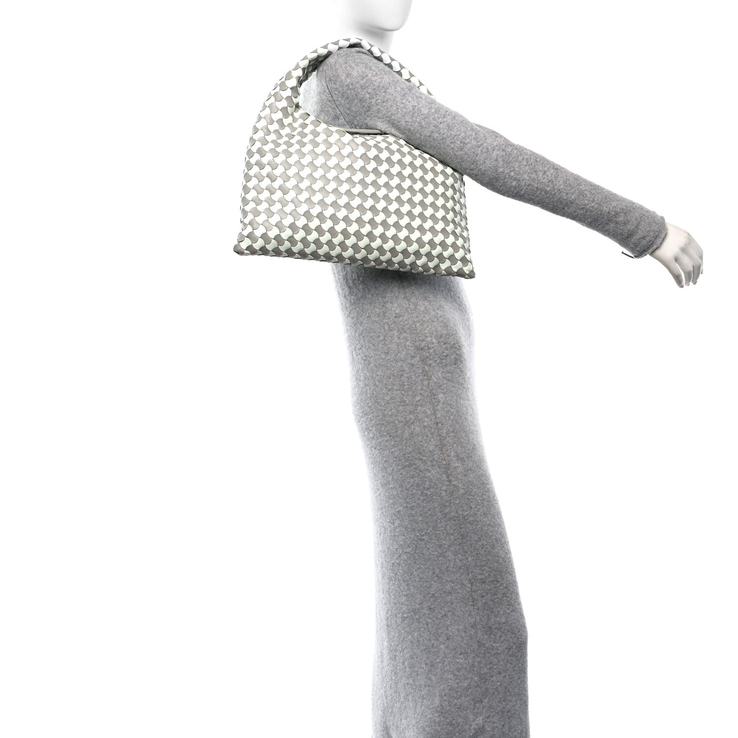 Bottega Veneta Calfskin Intrecciato Small Hop Agate Glacier 3 of 11