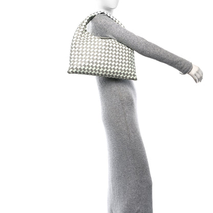 Bottega Veneta Calfskin Intrecciato Small Hop Agate Glacier 3 of 11