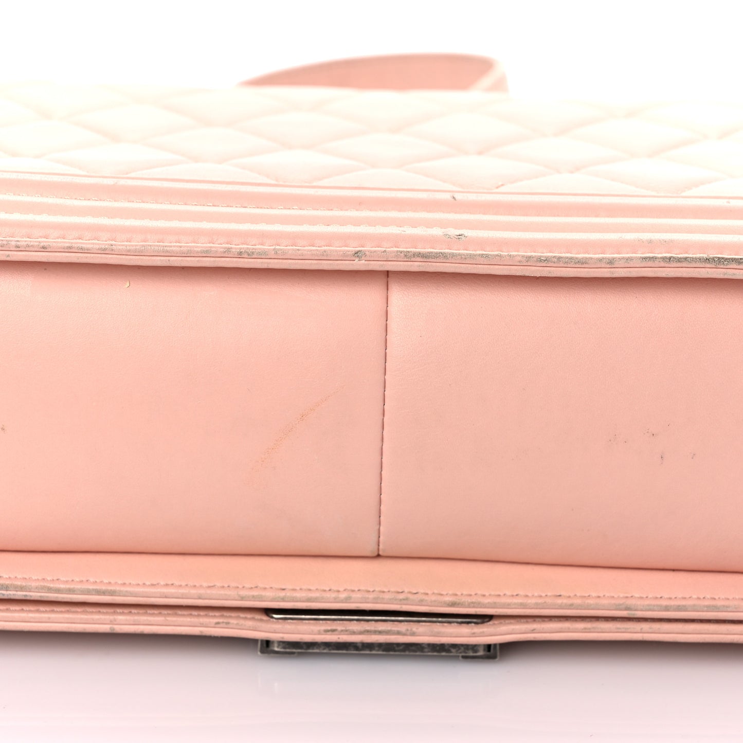 Calfskin Quilted New Medium Boy Flap Light Pink