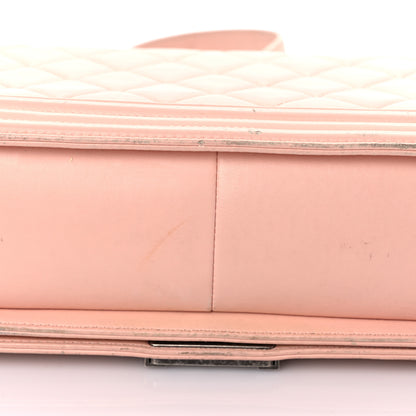 Chanel Calfskin Quilted New Medium Boy Flap Light Pink 16 of 29