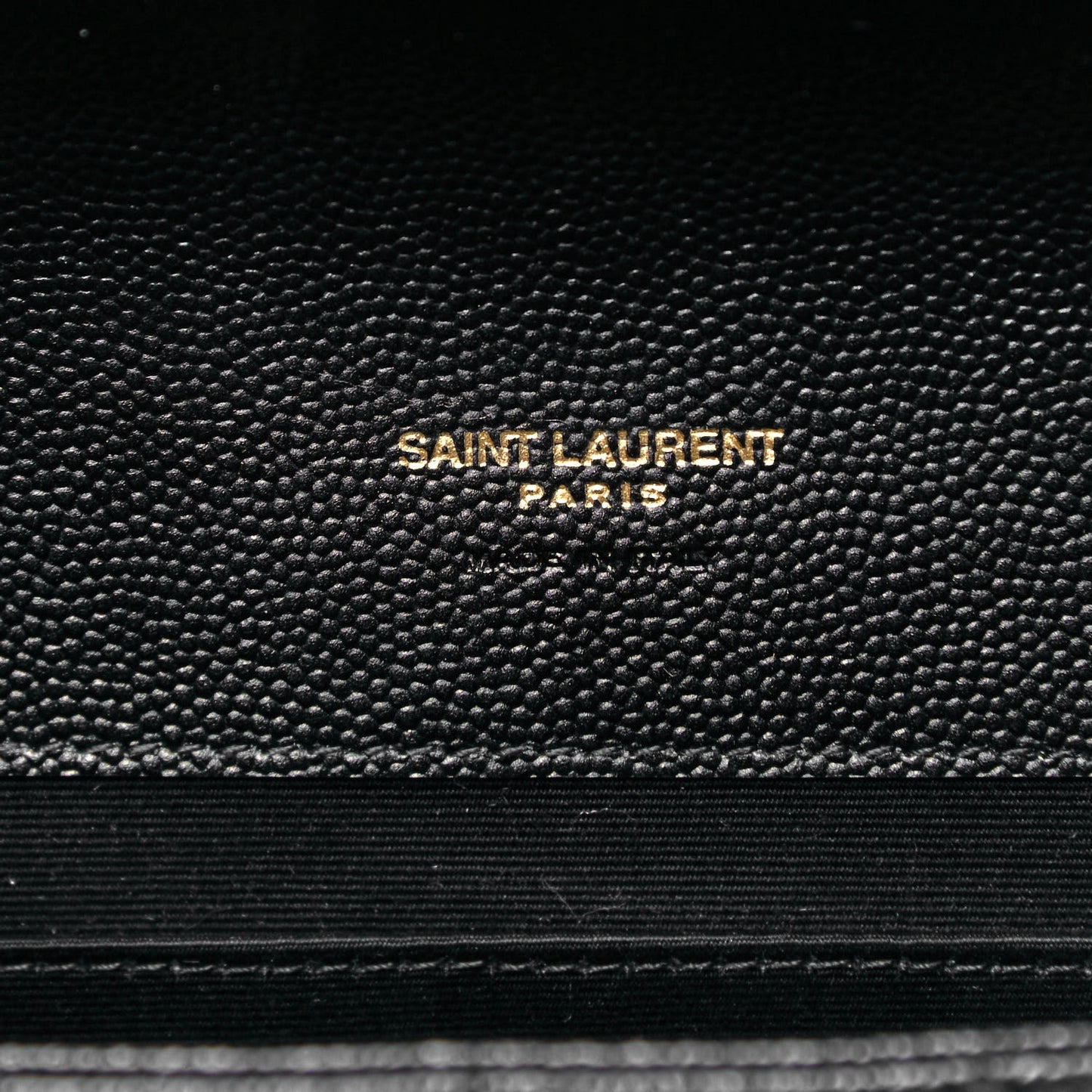 Grain De Poudre Textured Mixed Matelasse Triquilt Monogram Clutch Black