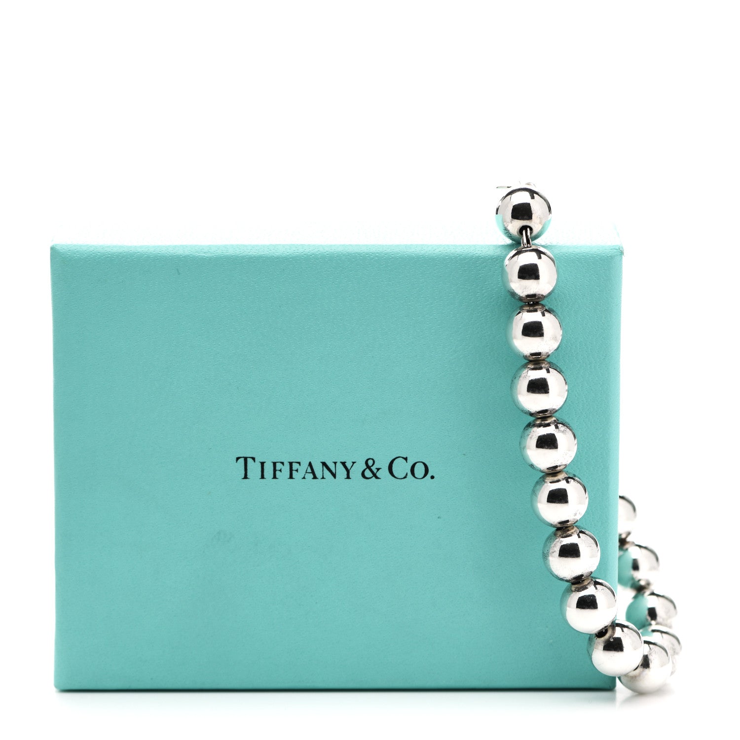 Tiffany Sterling Silver 10mm HardWear Ball Bracelet 6 of 6