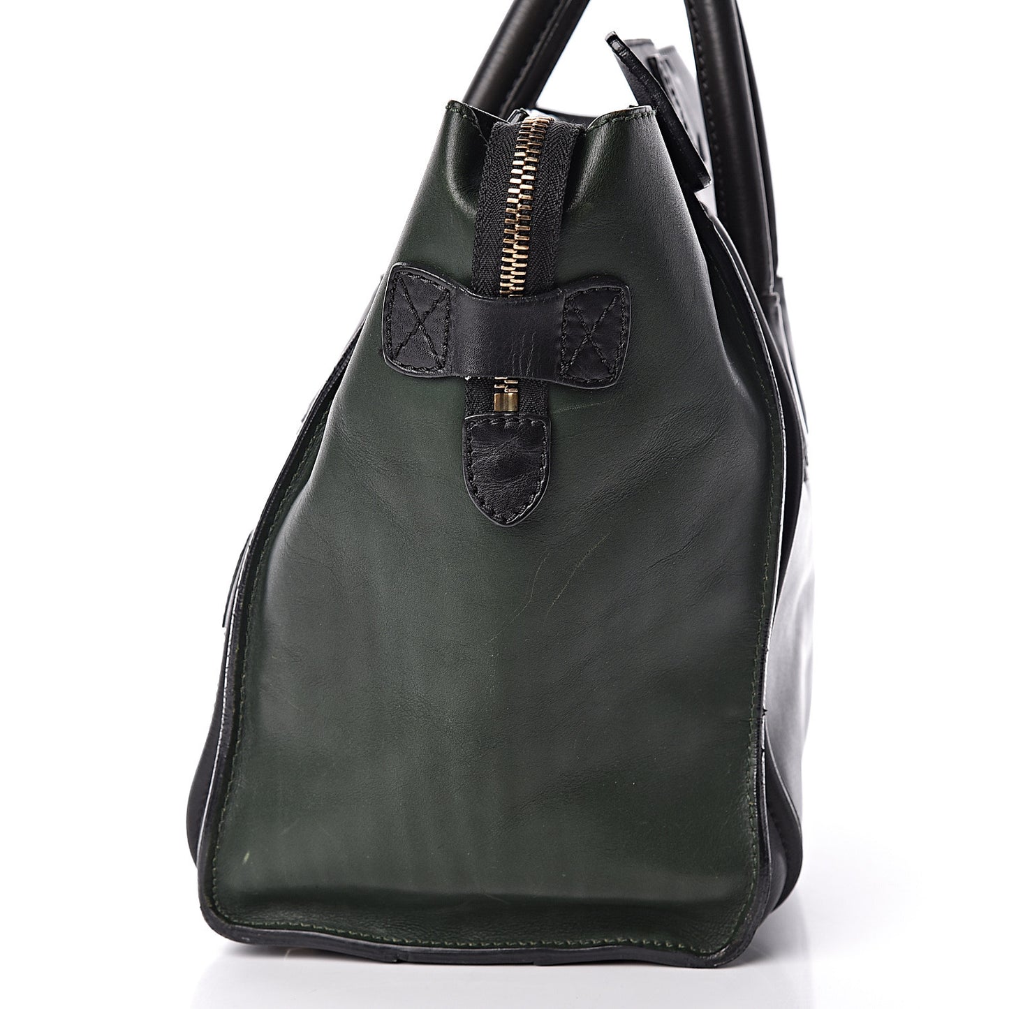 Smooth Calfskin Mini Tri-Color Luggage Forest