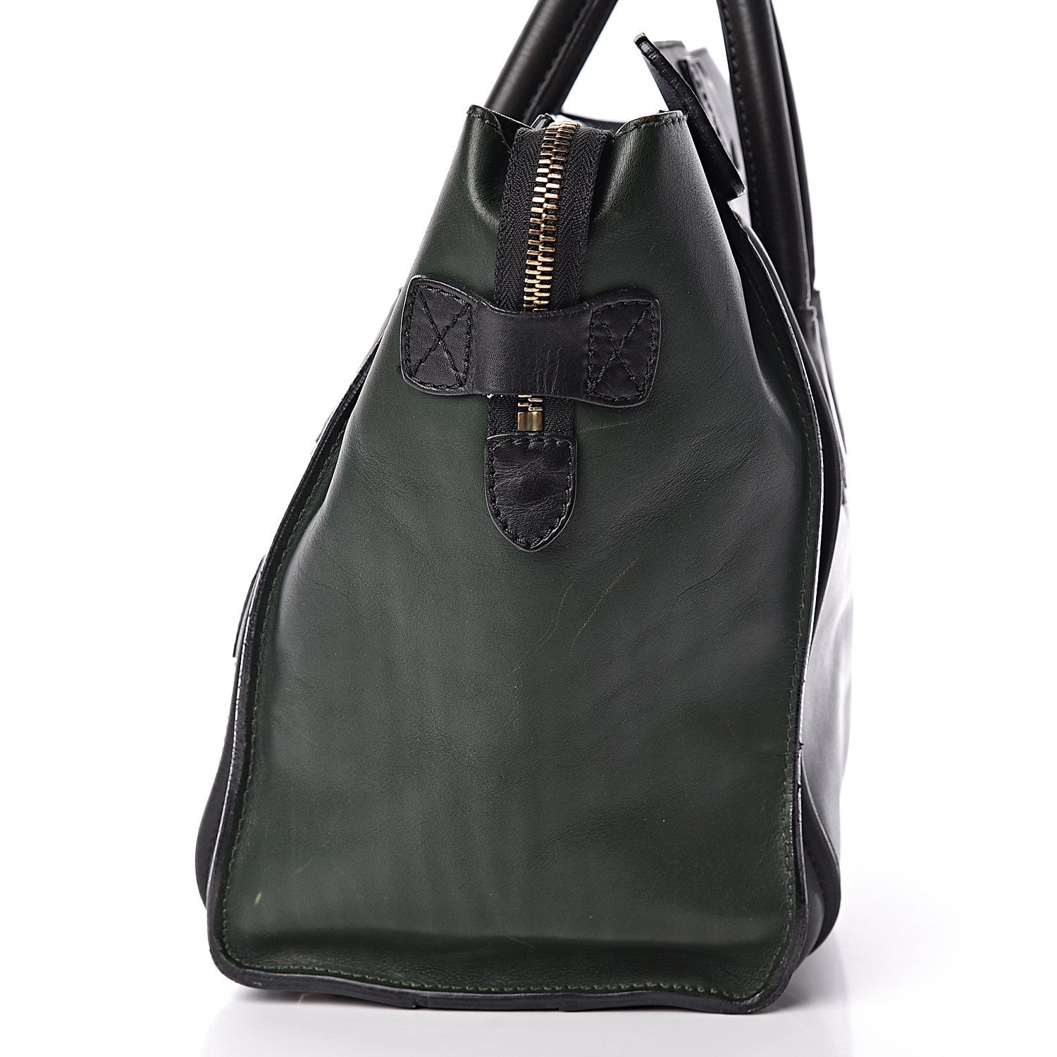Celine Smooth Calfskin Mini Tri-Color Luggage Forest 14 of 16