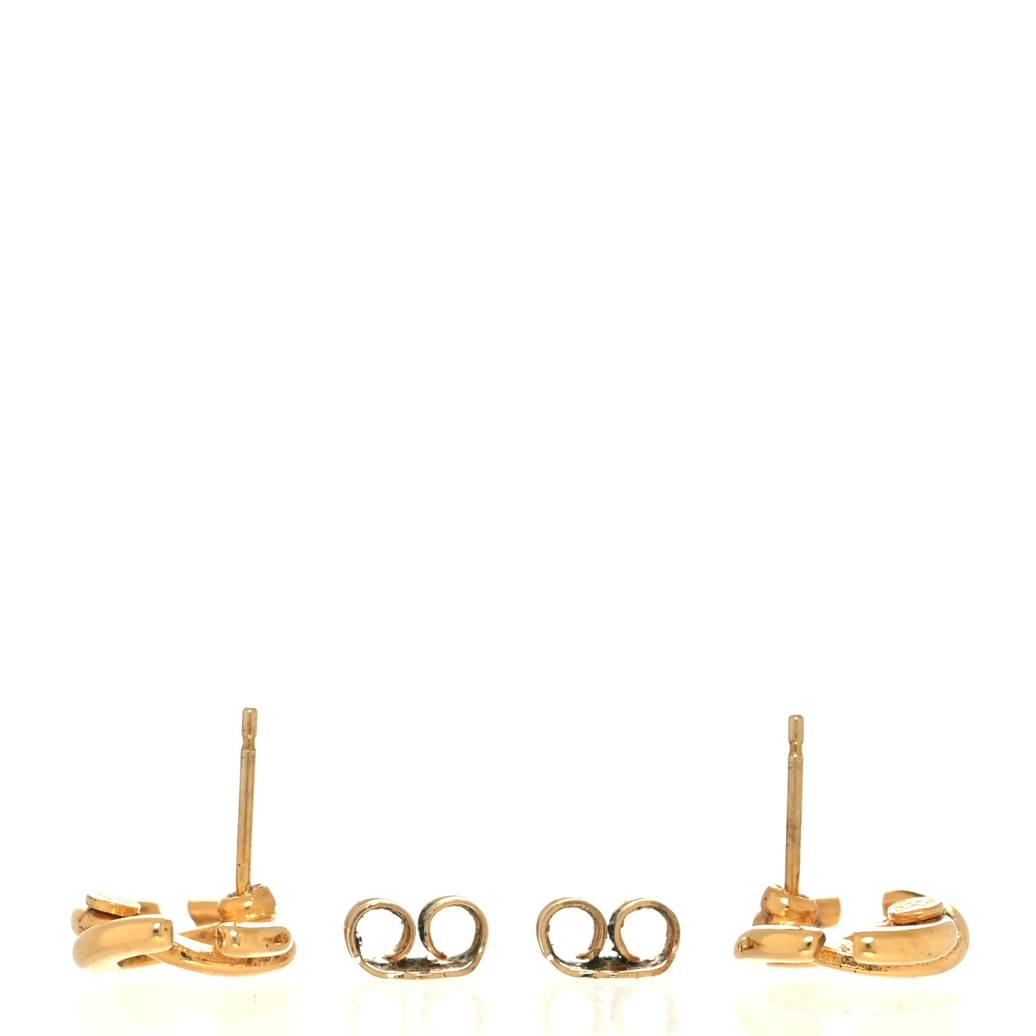 Chanel Metal CC Earrings Gold 3 of 5