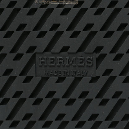Hermes Calfskin Womens Chypre Sandals 38 Black 7 of 9