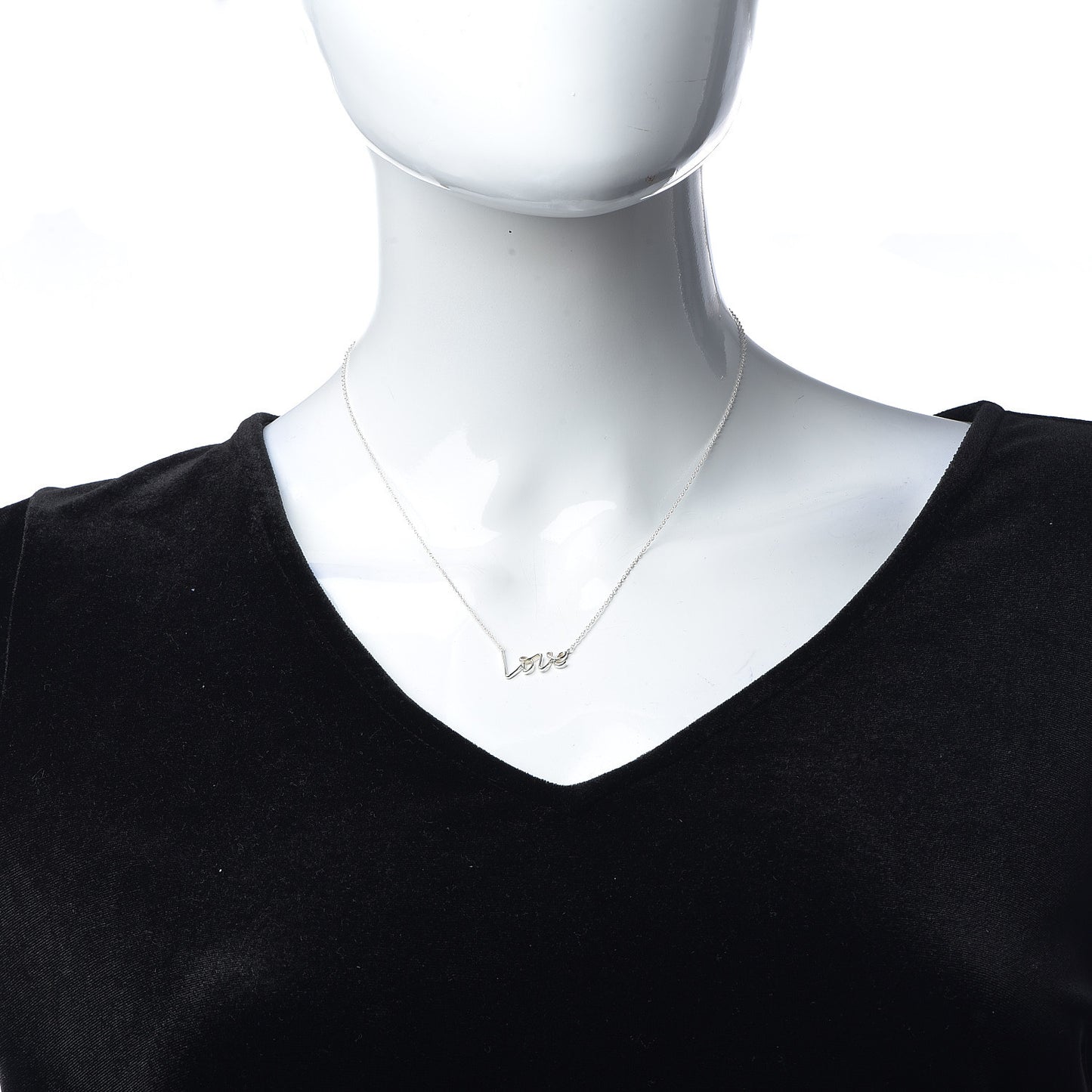 Sterling Silver Paloma Picasso Graffiti Love Pendant Necklace