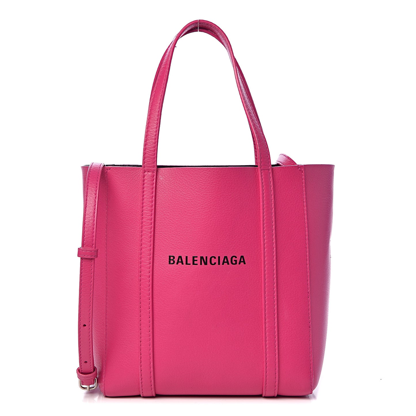 Calfskin XXS Everyday Tote Rose Magenta Black