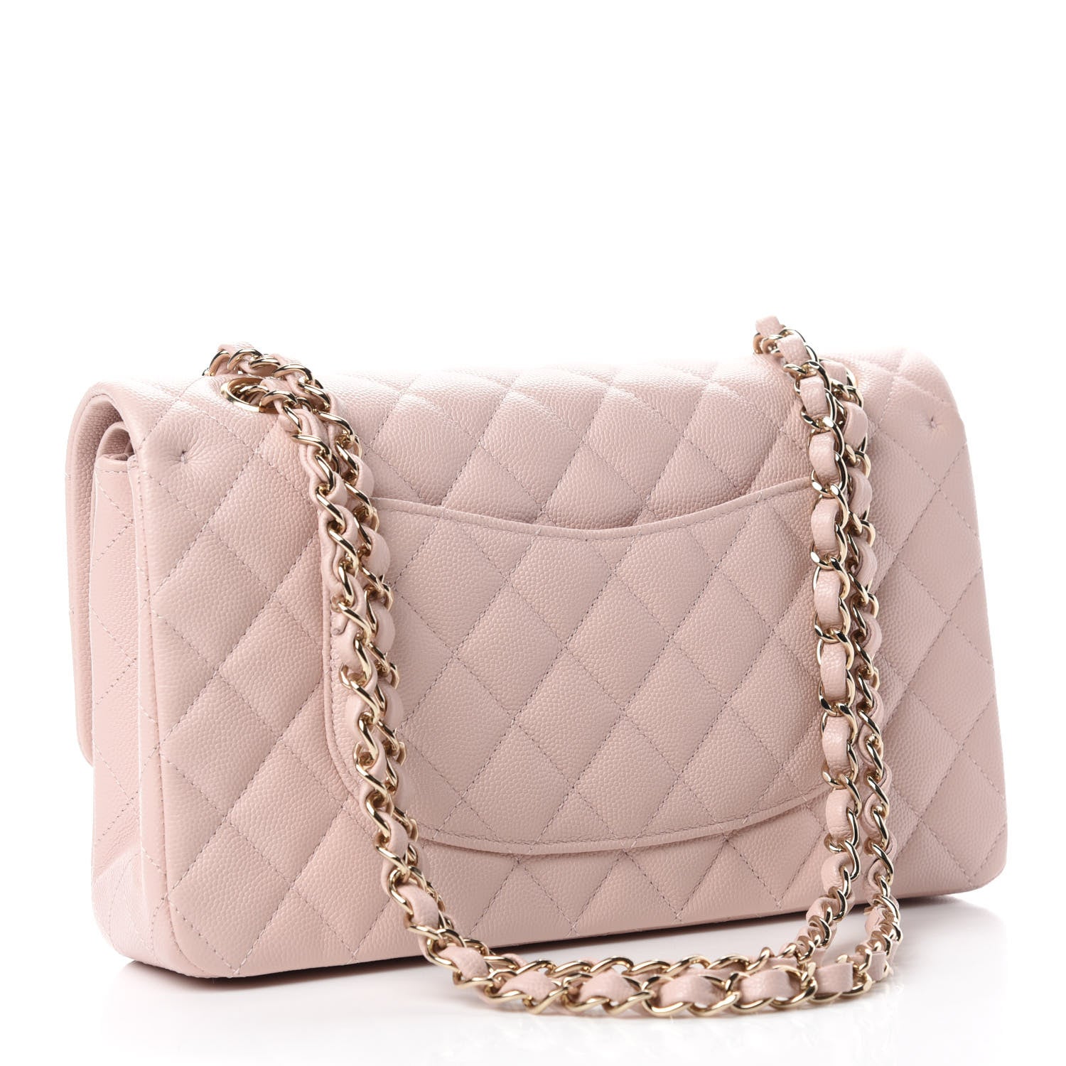 Chanel Caviar Quilted Medium Double Flap Light Pink 3 of 11
