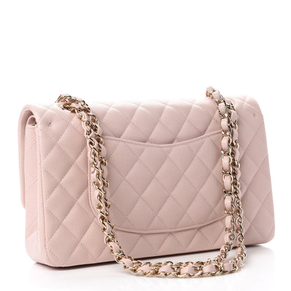 Chanel Caviar Quilted Medium Double Flap Light Pink 3 of 11