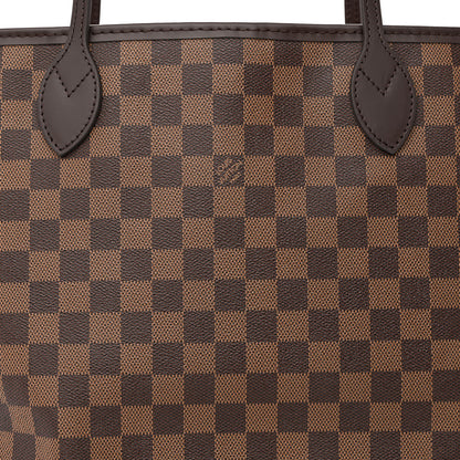 Louis Vuitton Damier Ebene Neo Neverfull MM Rose Ballerine 12 of 15