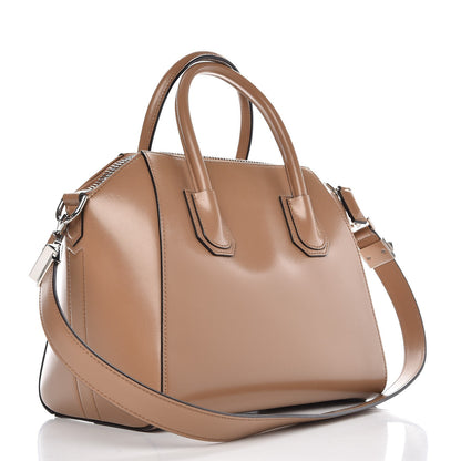 Givenchy Shiny Lord Calfskin Small Antigona Dark Beige 4 of 10