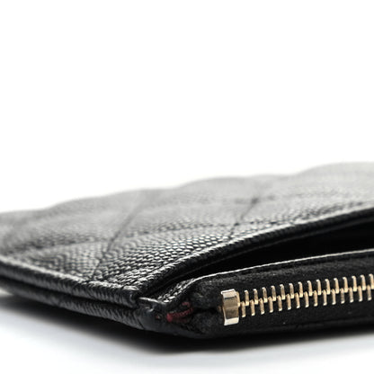 Chanel Caviar Quilted Classic Zip Pouch Black 8 of 10