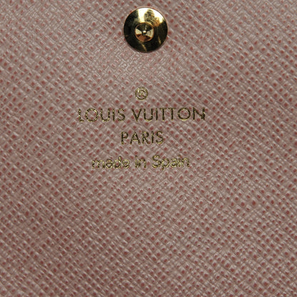Louis Vuitton Damier Ebene Caissa Wallet Rose Ballerine 5 of 6