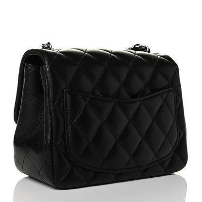 Chanel Lambskin Quilted Mini Square Flap Black 2 of 7