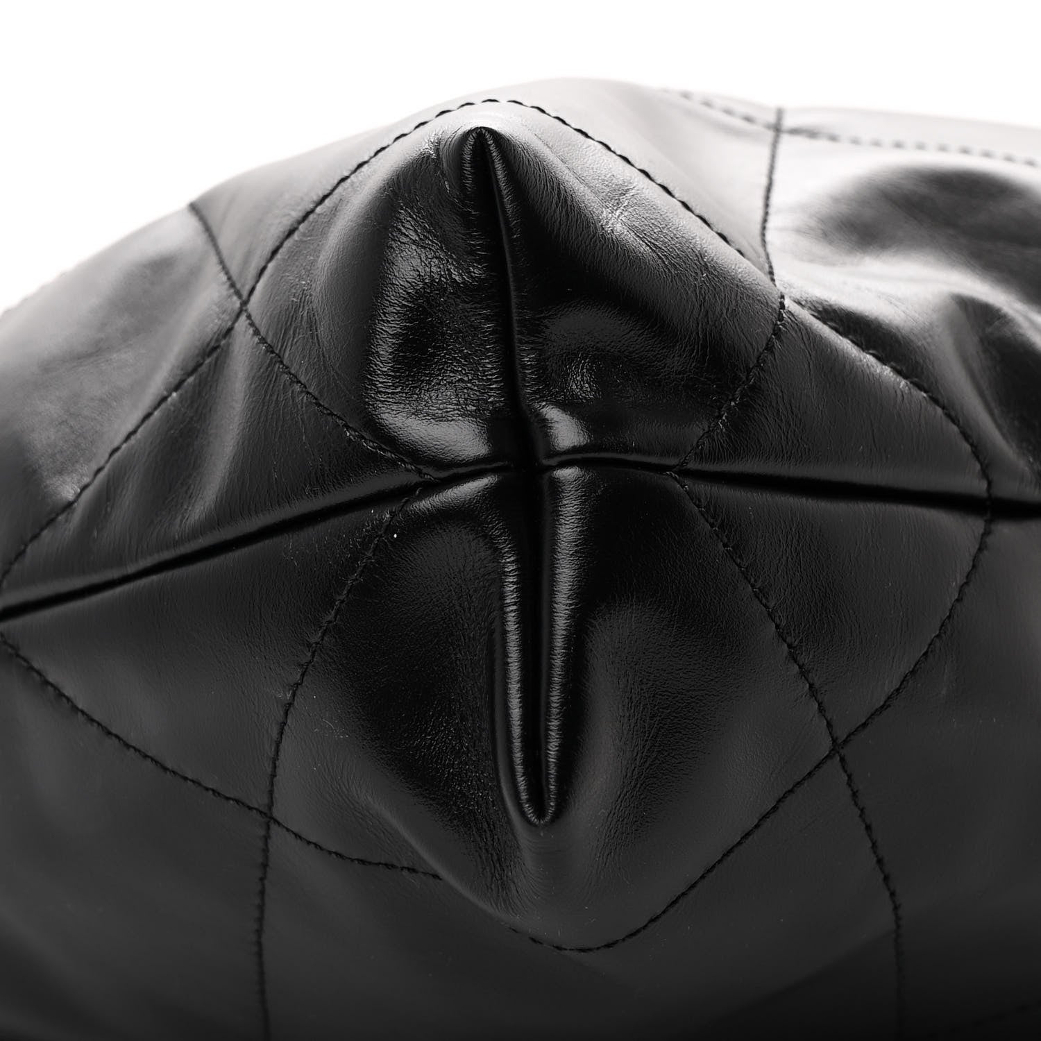 Chanel Shiny Calfskin Quilted Small Chanel 22 Black 11 of 12